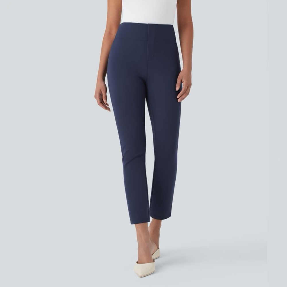 HALARA Flex™ High Waisted Pocket Tapered Cropped Work Pants - size XSmall